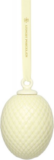 Lyngby Porcelæn Rhombe Påskhänge 7,5cm soft yellow