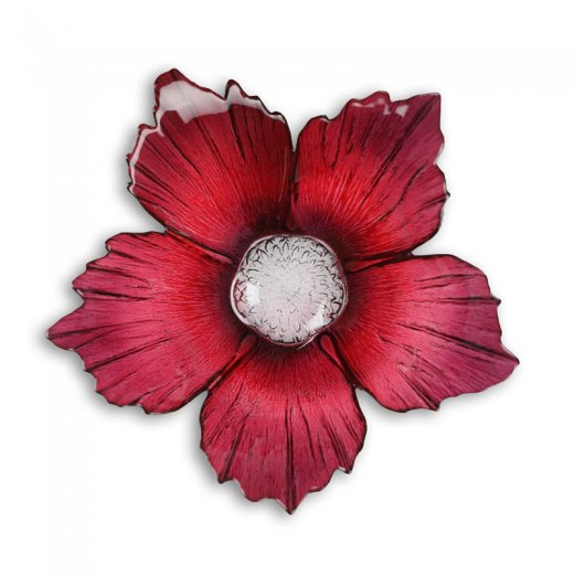 Målerås Fleur Skål Stor, Rödrosa