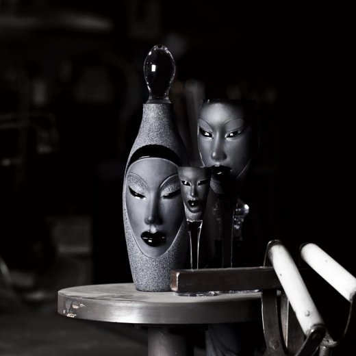 Målerås Glasbruk Karaff Electra Svart 105 cl