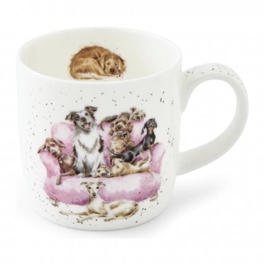 Wrendale Designs Mugg 30 cl, Movie Night Dogs