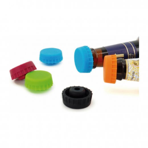 Pulltex Silicone Beer Stopper 2-pack, Svart, Grön