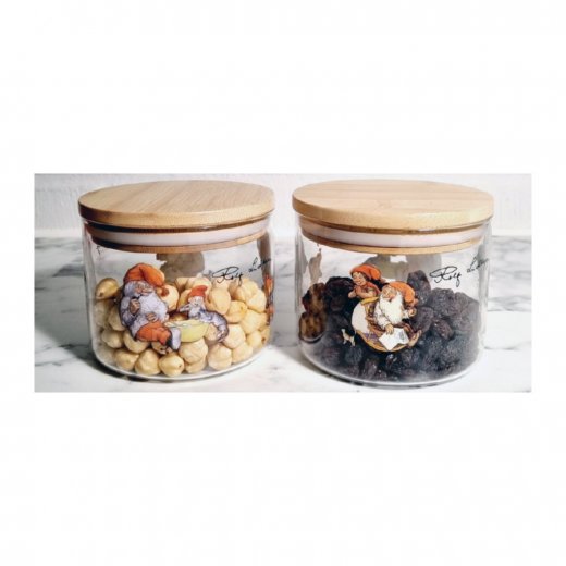 Lidberg Glasburk med Trälock 40 cl 2-pack