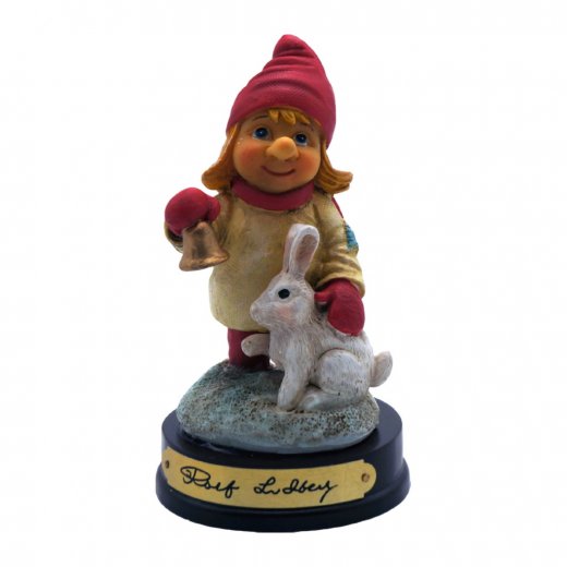 Lidberg Tomte med Kanin 10,5 cm