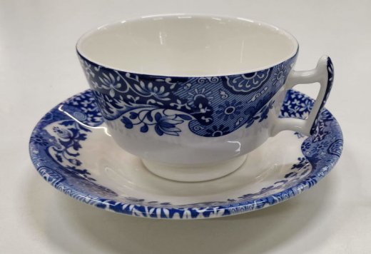 Spode Blue Italian Tekopp med fat 20 cl