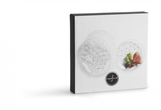 Sagaform Picknick tallrik 4-pack , transparent Ø 210 H 19