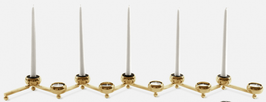 Klong Costella ljusstake Stor Mässing 10 st