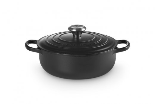 Le Creuset Signature Sauteusepanna svart