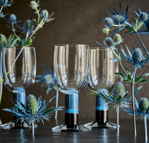 Studio Gunnar Cyrén Popglas nr 11, Grå/blå/svart