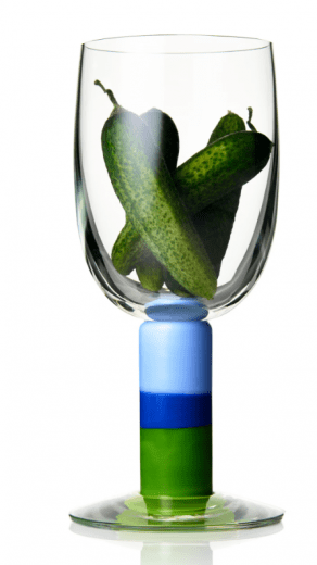 Studio Gunnar Cyrén Popglas nr 7, Ljusblå/blå/grön