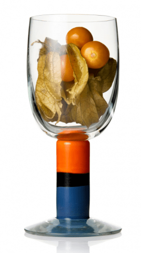 Studio Gunnar Cyrén Popglas nr 9, Orange/svart/grå