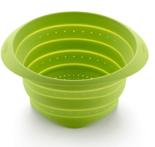 Lékué Durkslag hopfällbart platinumsilikon, Grön