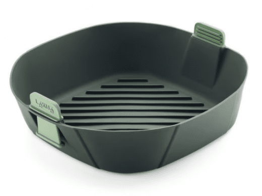 Lékué Korg för Airfryer XL, platinumsilikon 25x25x8,5 cm