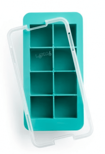 Lékué XL Isbitsform för 8 st Kuber, platinumsilikon