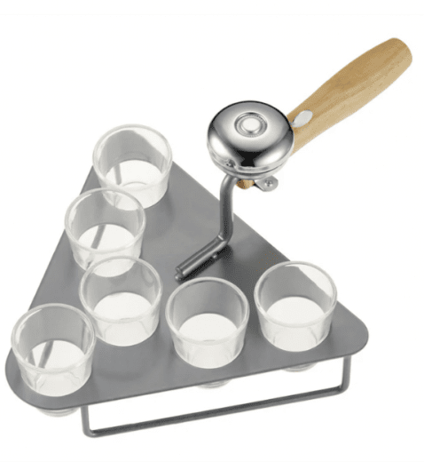 Dorre Mura Murslev med 6 st glas och Ringklocka