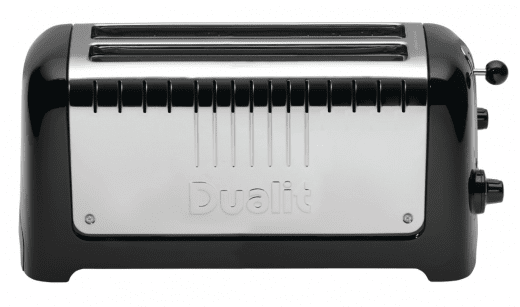 Dualit Brödrost Lite Lång 4 skivor 1850 W, Svart