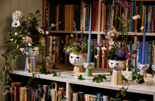 Bjørn Wiinblad Eva Ljusstake 9,5 cm, Ljusgrön