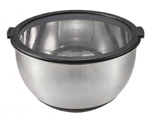 Dorre Belki Bunke Set 2 delar med lock 2,5/3,5 liter Rostfritt Stål