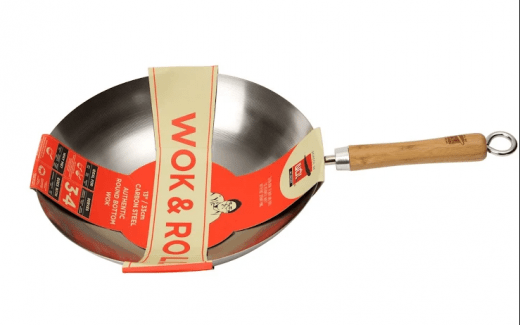 Dexam Wok 30 cm Wok Star, Kolstål
