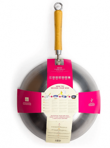 Dexam Wok 30 cm Wok Star, Kolstål