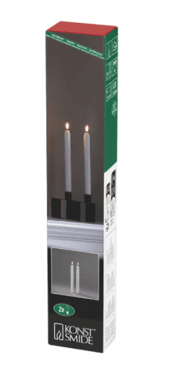 Konstsmide Kronljus batteridriva LED, 2 st 25 cm