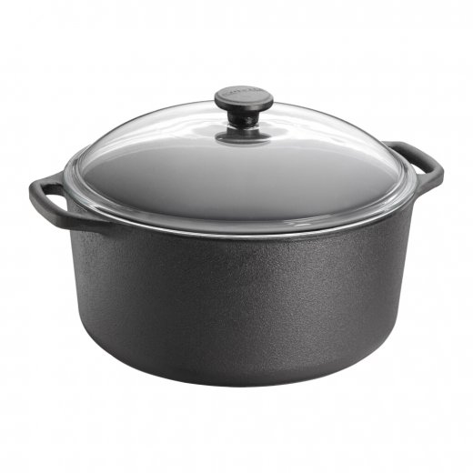 Skeppshult Gryta Rund 7 liter med glaslock