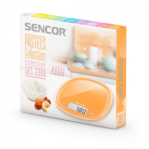 Sencor Köksvåg 5 kg Pastell Orange