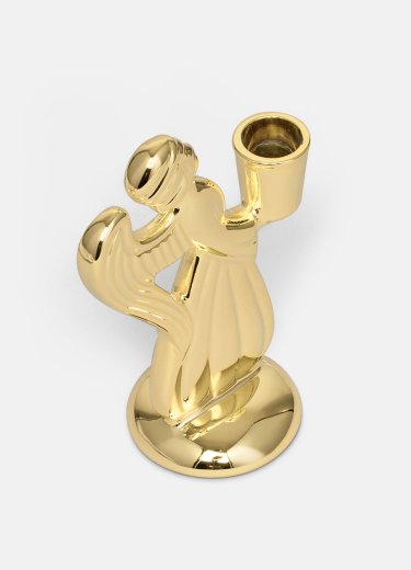 Skultuna skyddsängel förgylld mässing, stor 14 cm