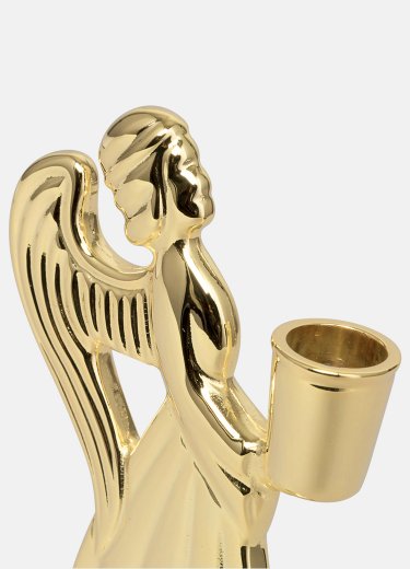 Skultuna skyddsängel förgylld mässing, stor 14 cm