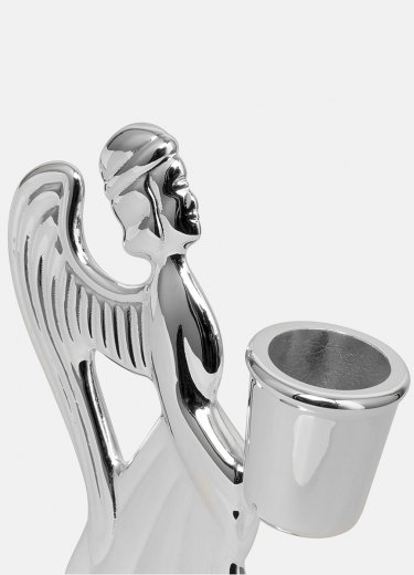 Skultuna skyddsängel försilvrad mässing, stor 14cm
