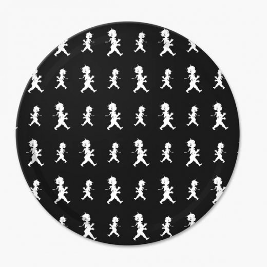 Solstickan Rund bricka Svart, Ø 38 cm