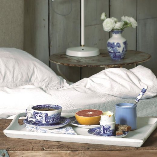 Spode Blue Italian Tekopp med fat 20 cl