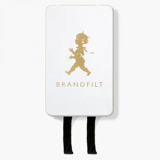 Solstickan Brandfilt 120x120cm, Vit/Guld