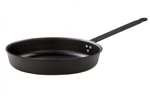 Kockums Jernverk inbränd Stekpanna, kolstål 28 cm