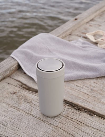 Stelton To Go Click Termosmugg 40cl, Mat Light Grey
