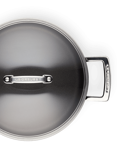 Le Creuset Traktörgryta 28cm Non-Stick m Glaslock, Black