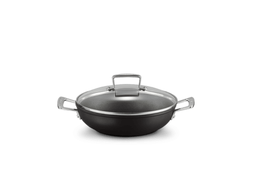 Le Creuset Traktörgryta 28cm Non-Stick m Glaslock, Black