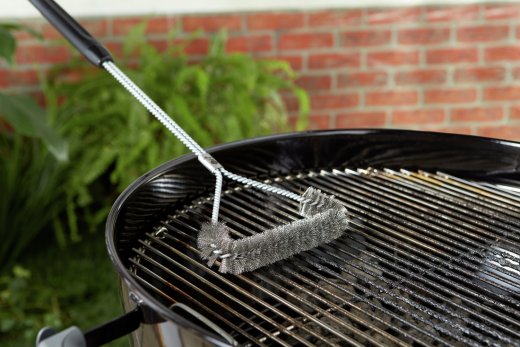 Weber Tresidig grillborste - 53 cm rengöring grillgaller