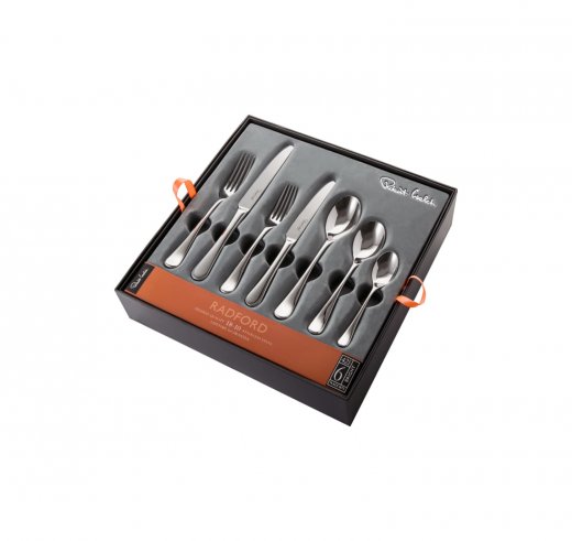 Robert Welch Radford Bright Bestickset 42 delar + 6 köttknivar