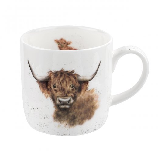 Wrendale Mugg Highland Cow, ko 30 cl