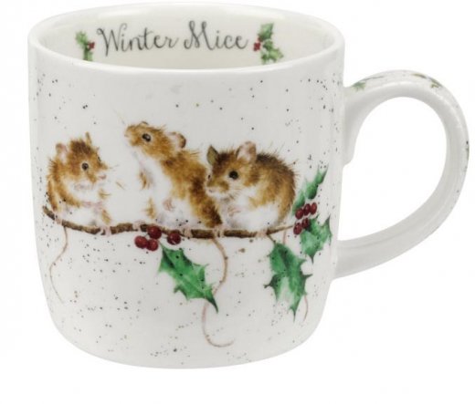 Wrendale Mugg Winter Mice mice möss 30 cl