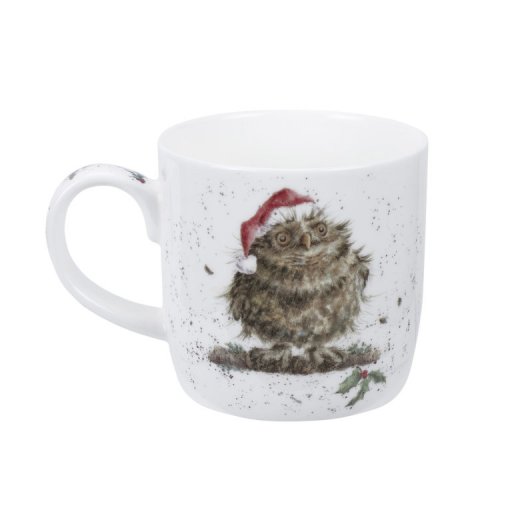 Wrendale Mugg Owl I want for Christmas owl Uggla