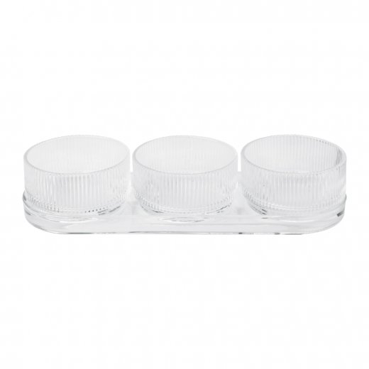 Stelton Pilastro Tapas Serveringset 4 delar, Klar
